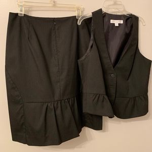 Suit Vest and Pencil Skirt